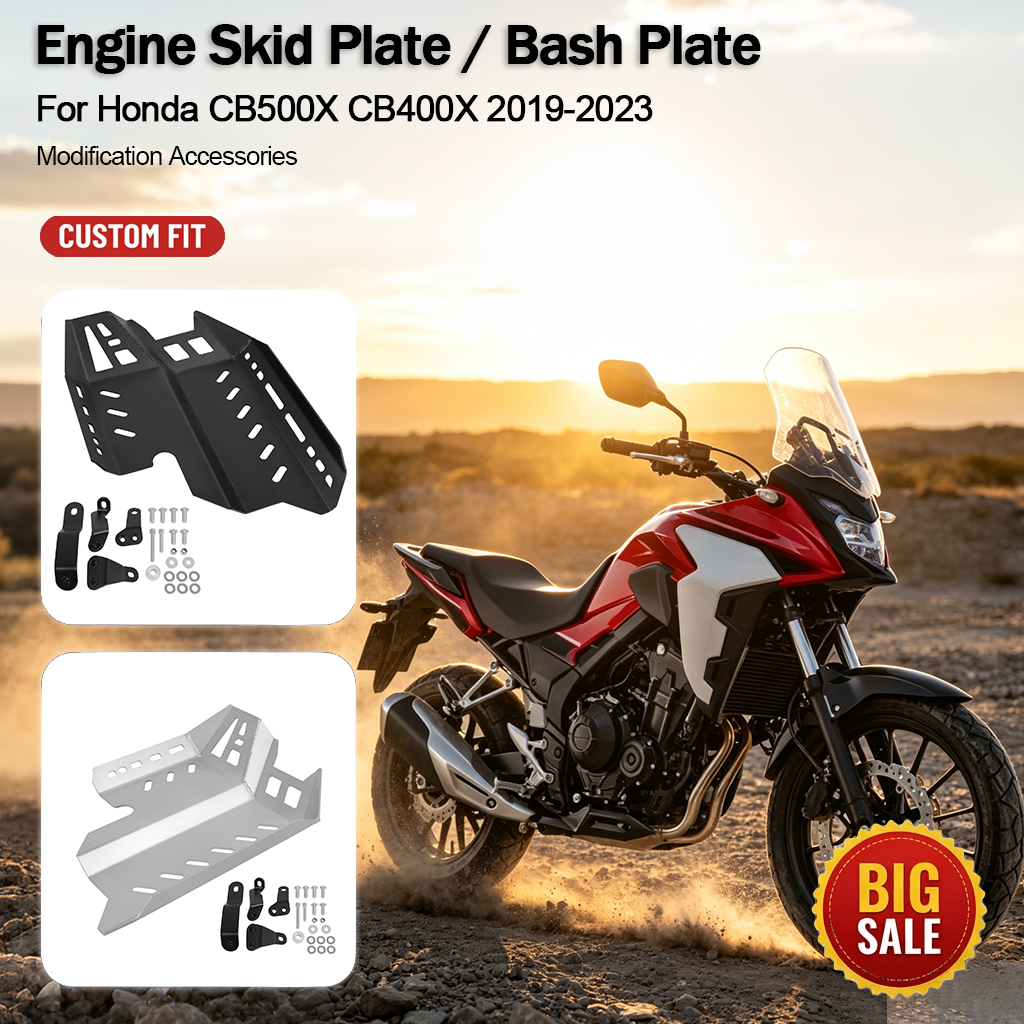 Motorcycle Engine Parts - ホンダCB500X CB400X 2019‑2023用 バイク改造エンジン保護プレート アンダーボディアーマープロテクター アップグレード交換部品