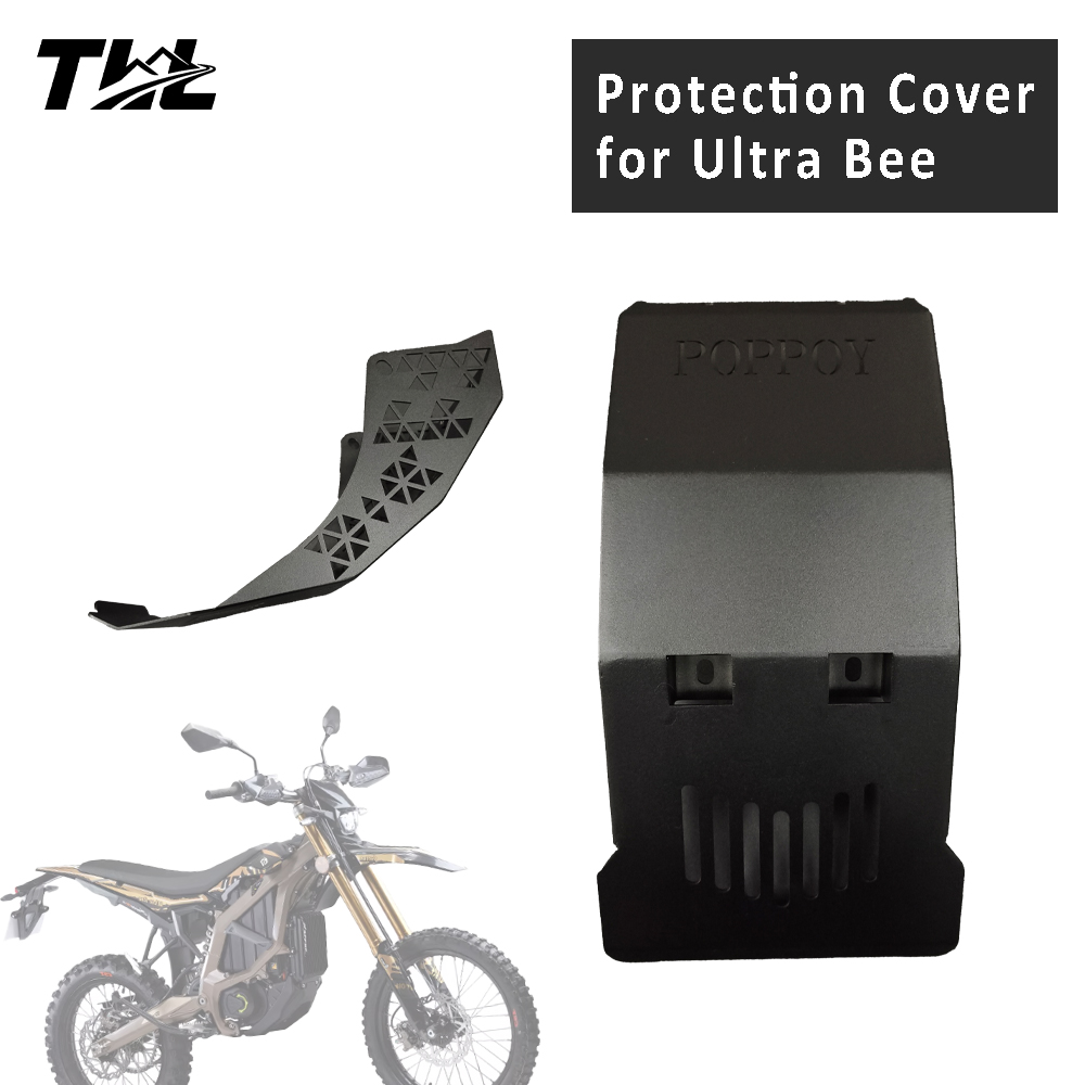 Motorcycle Engine Parts - オートバイ下部エンジンカバーパーツプロテクター Sur-Ron Ultra Bee用 高強度ステンレス鋼保護カバーガードシールド