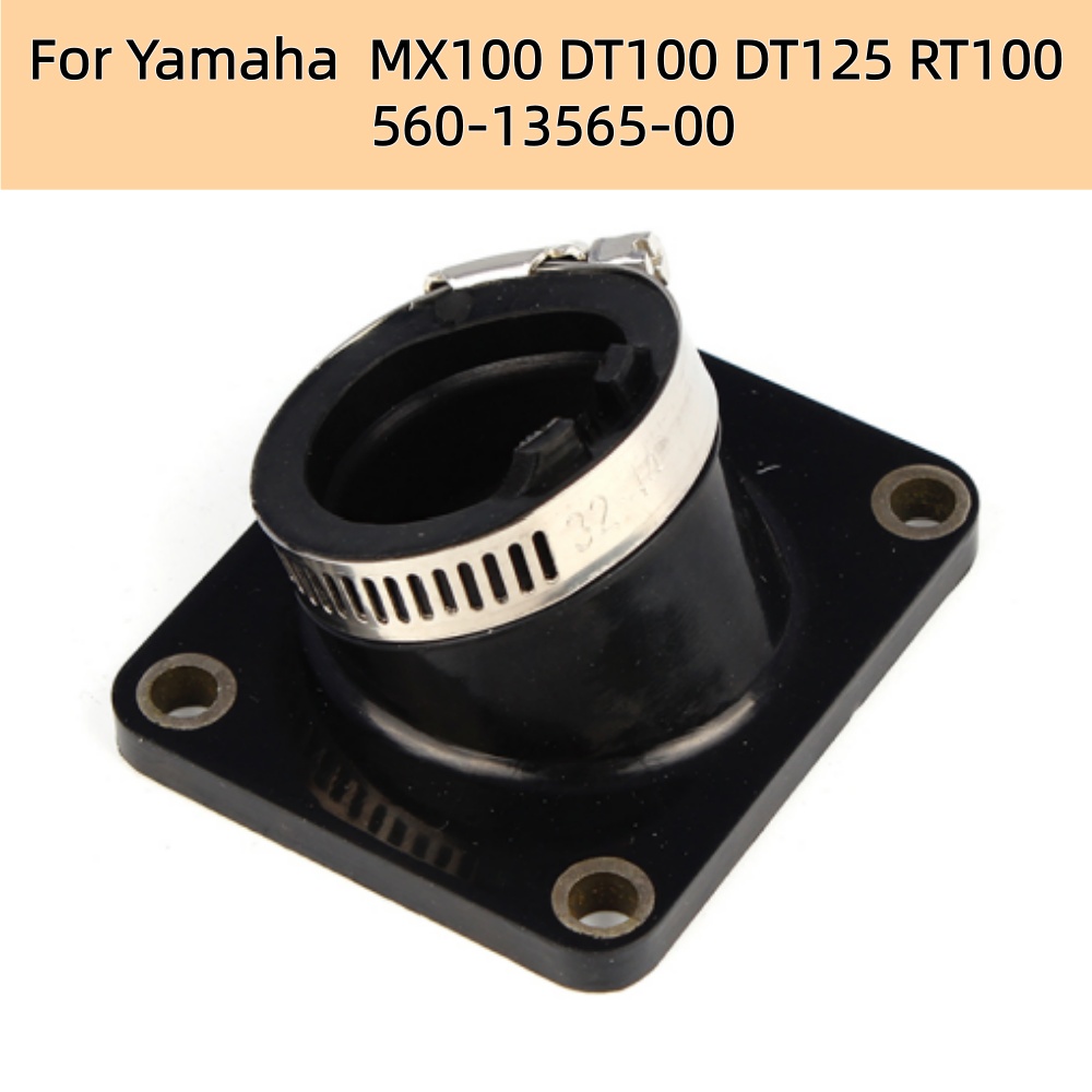 Motorcycle Carburetor - オートバイキャブレターインターフェースインテークマニホールドアダプタージョイントセットヤマハ MX100 DT100 DT125 RT100 560