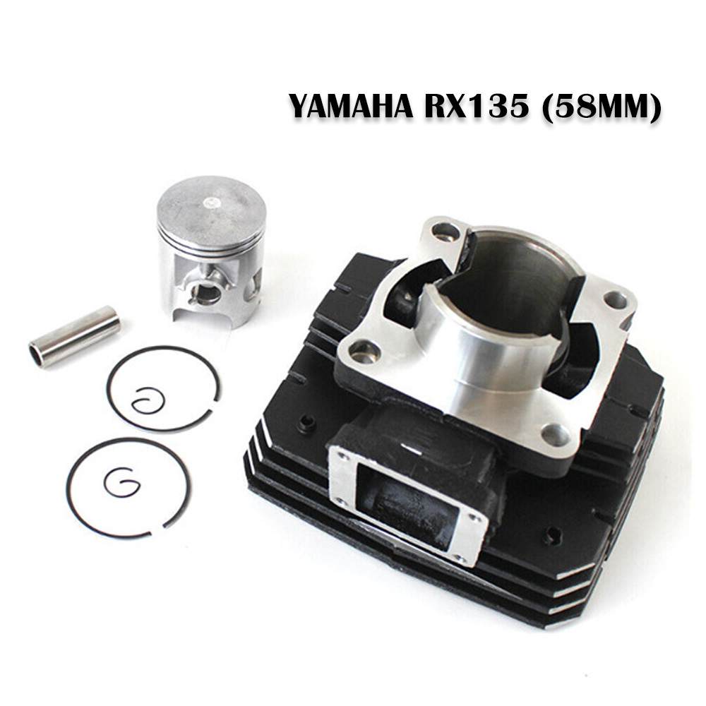 Motorcycle Gasket - ヤマハRX135 RXK135 135cc ATVバイクオートバイアクセサリー3KA-E1311-31用モーターシリンダーブロックピストンリングガスケットキット58mm