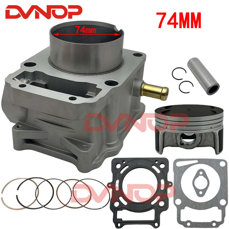 Motorcycle Gasket - オートバイ 74 ミリメートルボアシリンダーピストンリングガスケットキット ZONGSHEN ZS174MN-3 CBS300