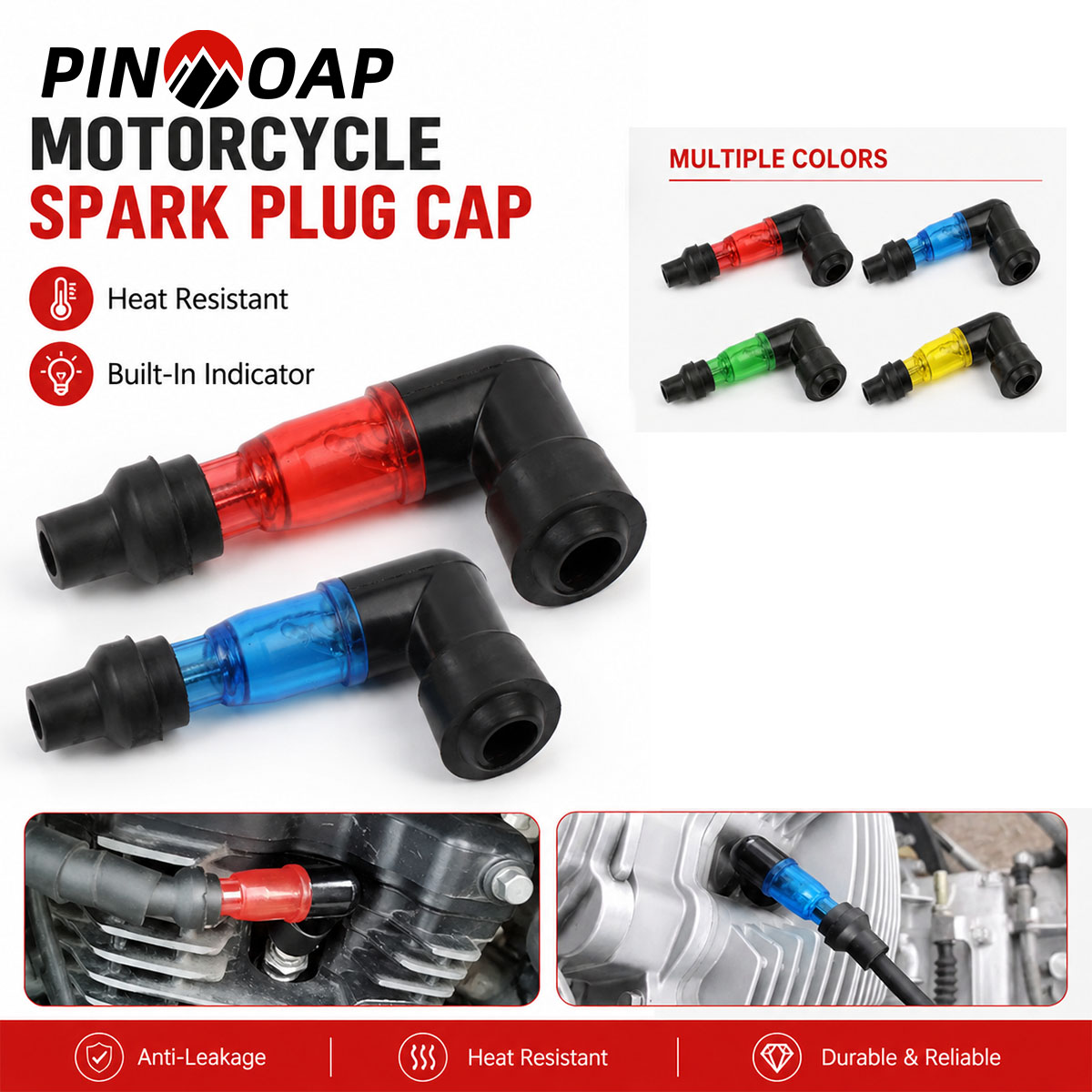 PINMOAP 1/2個入り パフォーマンスバイク用スパーク - Motorcycle Spark Plug のレビューと価格