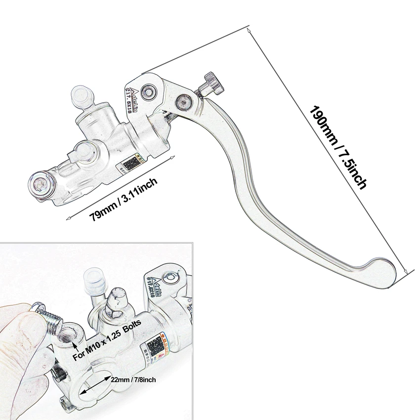 アデリンシルバー14mm 15mm 16mm 17.5mm  - Motorcycle Piston のレビューと価格