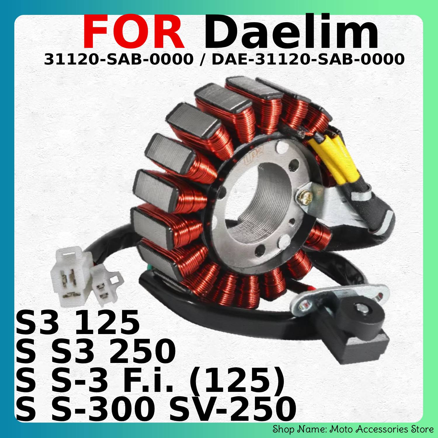 デーリムS3 125、S3 250、S-3 F.i.用オート - Motorcycle Stator のレビューと価格